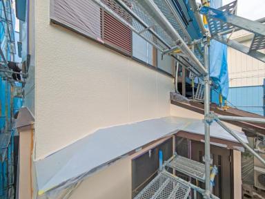 【施工進捗】洗濯物が干せるようベランダ先行塗装対応｜ガイソー高知店